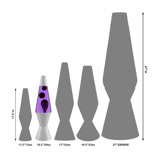 14.5’’ LAVA Lamp – Black & Purple - US 6818