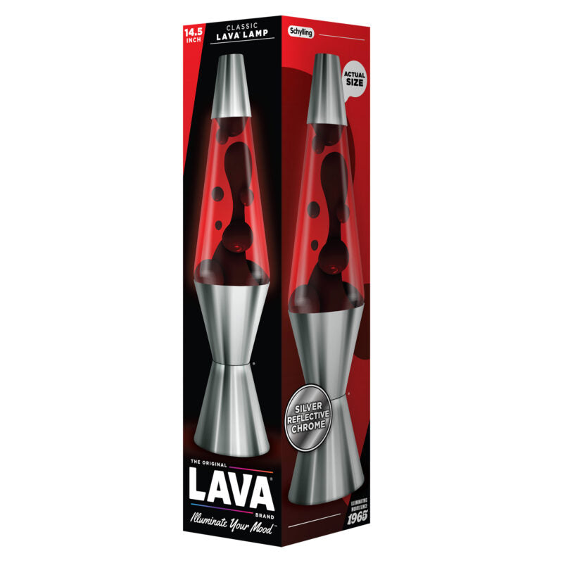 14.5″ Lava Lamp Chrome Plated Crimson - US 2488
