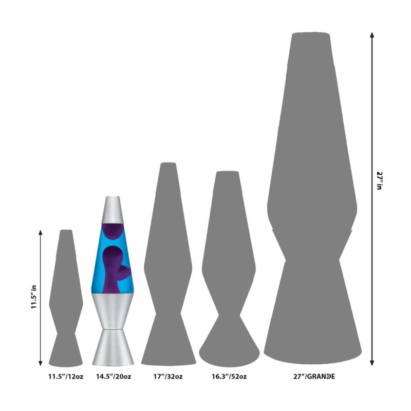 14.5″ LAVA Lamp – Purple/Blue/Silver - US 5876