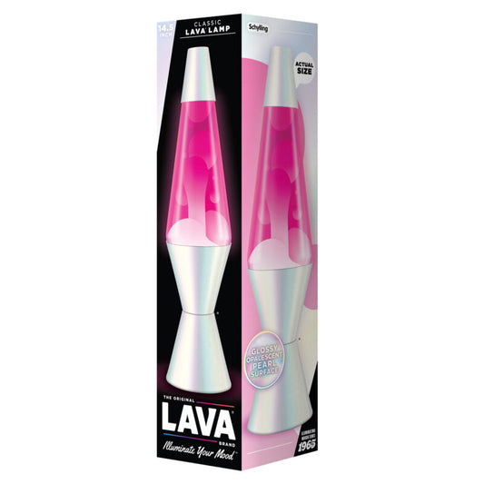 14.5″ Lava Lamp Opalescent Pearl - US 7313