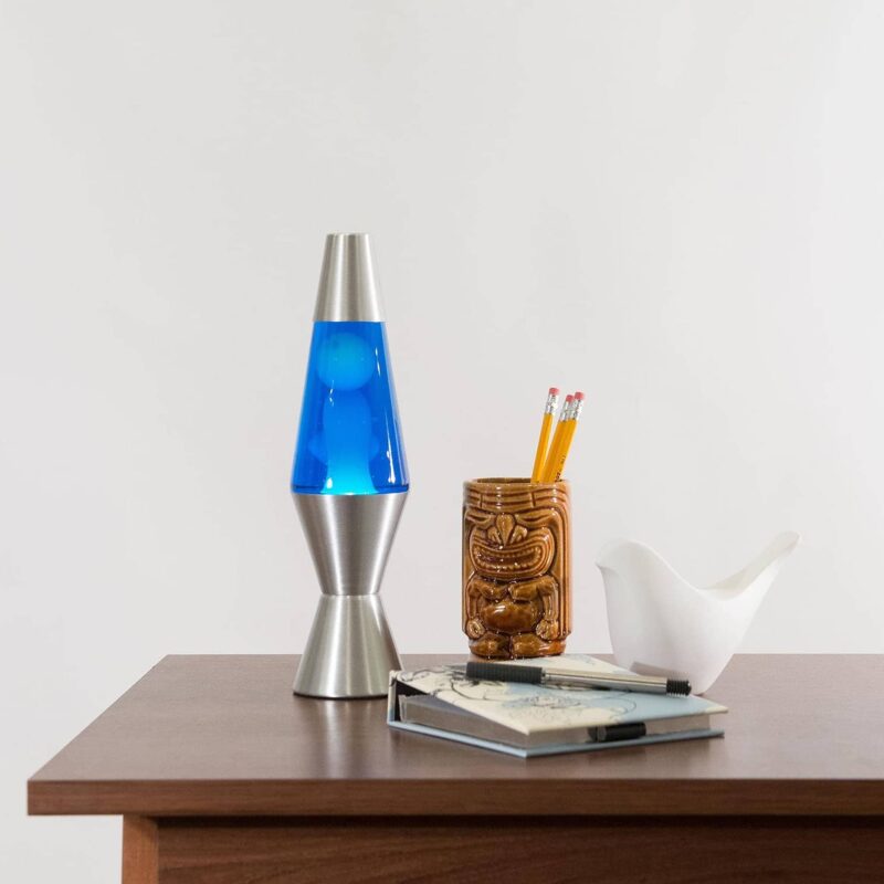 11.5″ LAVA Lamp – White/Blue/Silver - US 6422