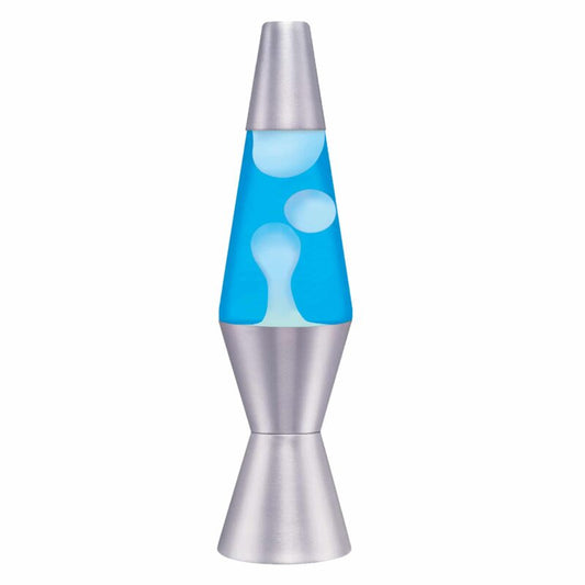11.5″ LAVA Lamp – White/Blue/Silver - US 6422