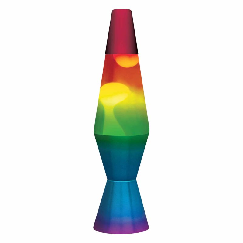 11.5″ LAVA Lamp Rainbow – White/Tricolor - US 2258