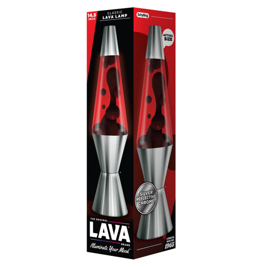 14.5″ Lava Lamp Chrome Plated Crimson - US 2488