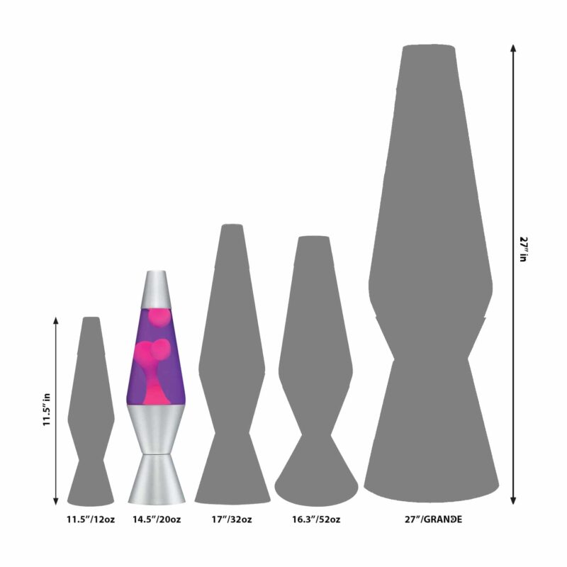 14.5” LAVA Lamp – Pink/Purple/Silver - US 7949