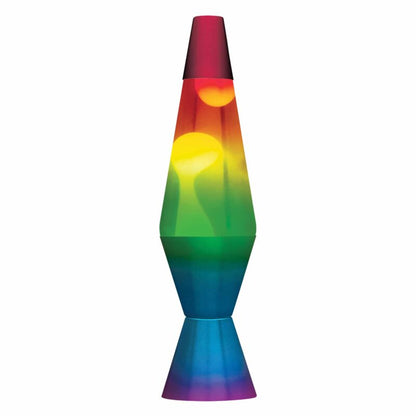 14.5” LAVA Lamp Rainbow – White/Clear/Tricolor - US 6021