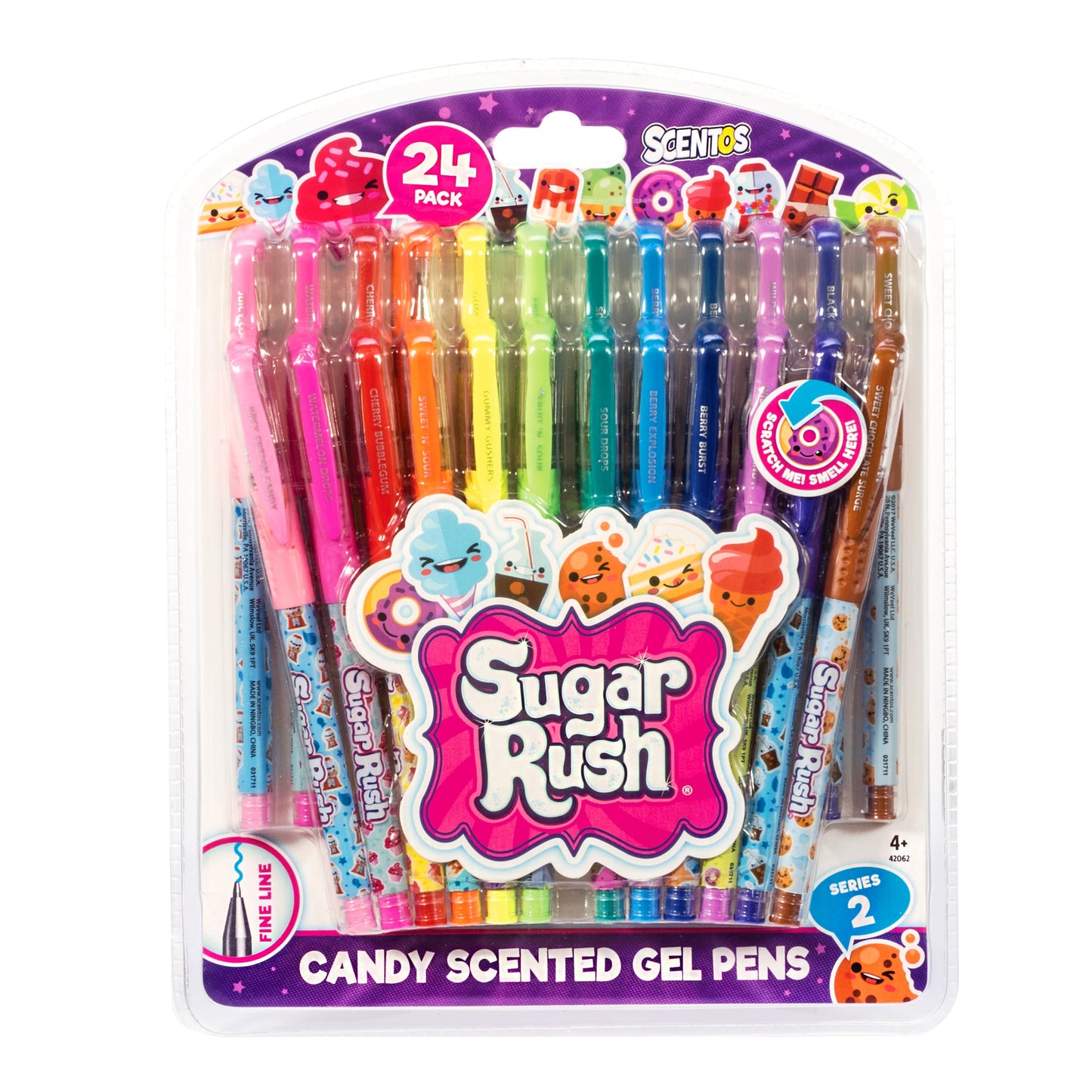 24 Sugar Rush Gel Pens – Scented - US 5316