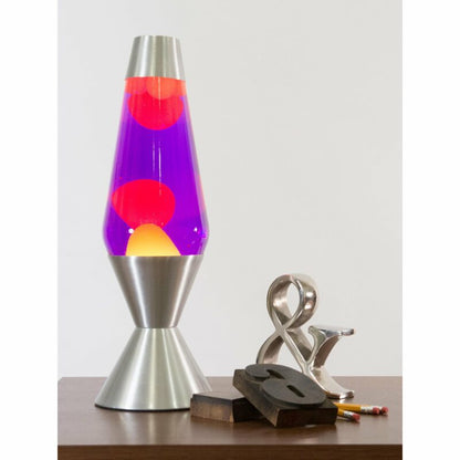 16.3″ LAVA Lamp – Yellow/Purple/Silver - US 6075