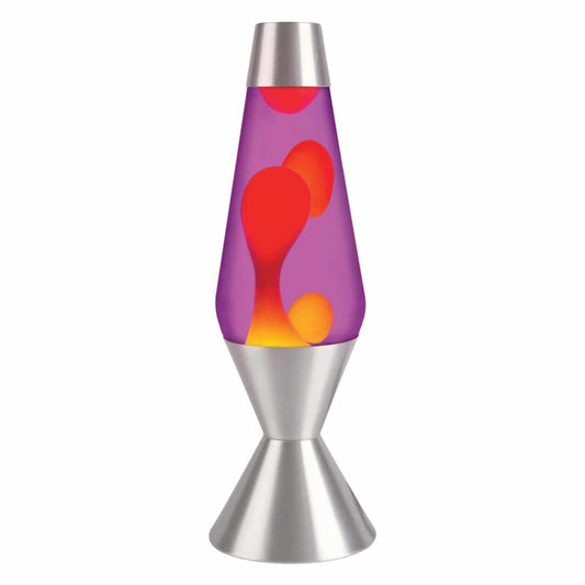 16.3″ LAVA Lamp – Yellow/Purple/Silver - US 6075