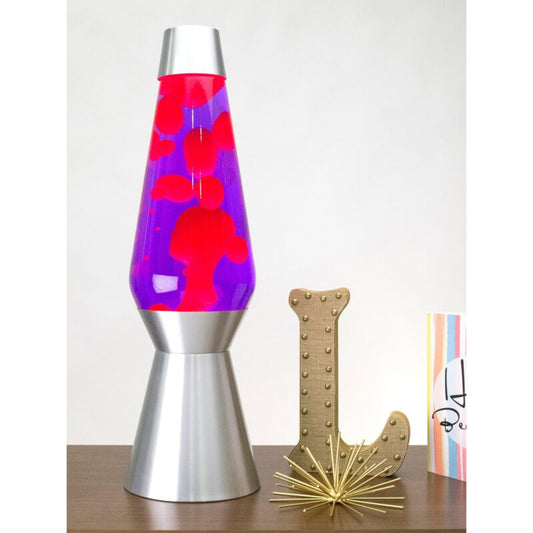 27″ LAVA Lamp Grande – Pink/Purple/Silver - US 9008