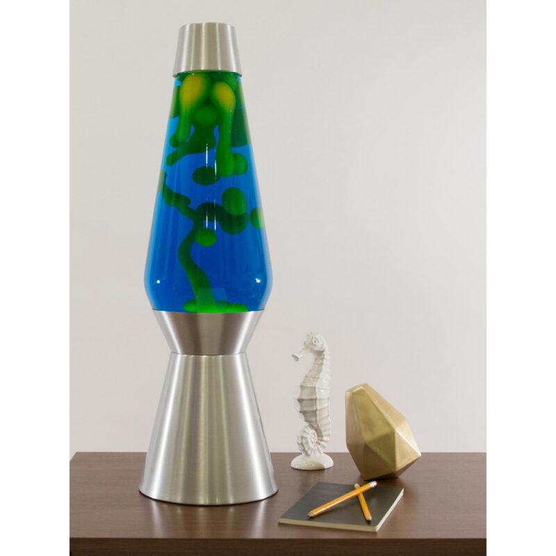 27″ LAVA Lamp Grande – Yellow/Blue/Silver - US 3131